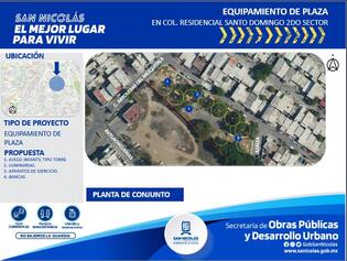 Renovación de plaza, Residencial Santo Domingo
