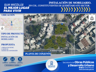 Remodelación de Plaza, Constituyentes de Querétaro  6 sec.