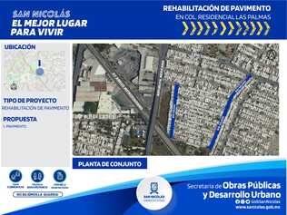 Pavimentación de las calles de la colonia