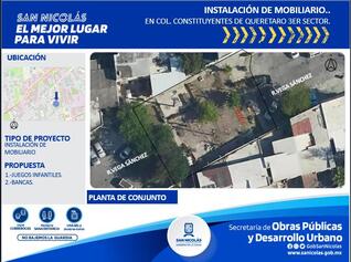 Remodelación de plaza, Constituyentes de Querétaro 3 Sec