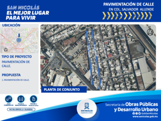 Pavimentación, Salvador Allende