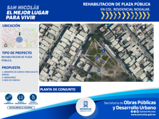 Rehabilitación de Plaza, Residencial Nogalar