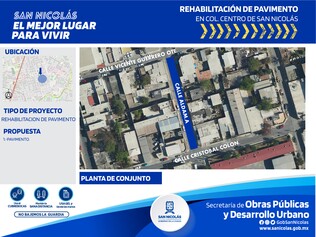 Pavimentación de la calle Aldama