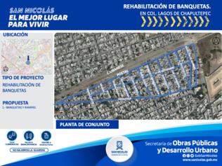 Proyecto integral de liberación de banquetas, Lagos de Chapultepec.
