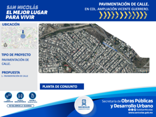 Pavimentación, Amp. Vicente Guerrero