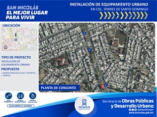 Rehabilitación de plaza (camellón), Torres de Santo Domingo