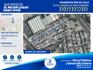 Pavimentación, Bosques de Santo Domingo