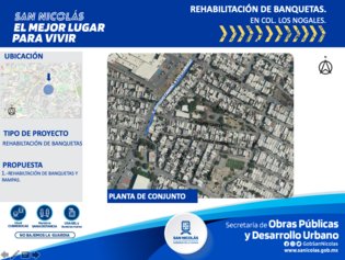 Liberación de banquetas integradas, Los Nogales (Fome 44)
