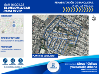 Liberación de banquetas integradas, Los Nogales (Fome 44)