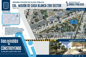 No. 06 Renovación de plaza, cancha cerrada, mesas de picnic c/ toldo