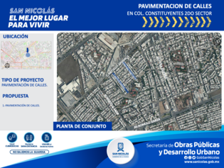 Rehabilitación de calles, Constituyentes de Querétaro. 2 sec.