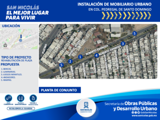 Rehabilitación de camellón (andador), Pedregal de Santo Domingo