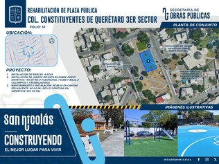 No. 14 Remodelación de plaza de Ave. Venustiano Carranza y Ejército Constitucionalista