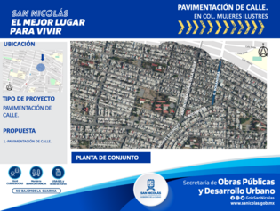 Recarpeteo de calles, Mujeres Ilustres