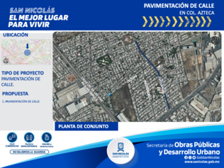 Repavimentación de calles, Azteca.