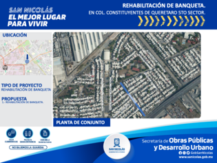 Liberación de banquetas integradas, Constituyentes de Querétaro 5to. Sector