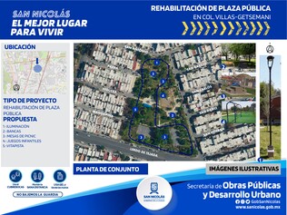 Mejora de la plaza Villas- Getsemaní 