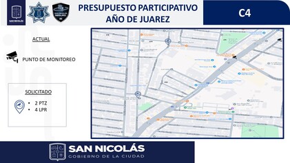 No. 58 Instalación de cámaras de seguridad y renovación de calle principal