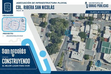 No. 59 Adecuación de infraestructura pluvial. Riberas de San Nicolás