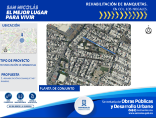 Proyecto integral de banquetas, Los Nogales