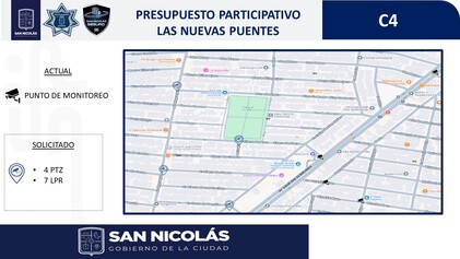 No. 40 Sistema de videovigilancia (Las Nuevas Puentes y 15º Puentes)