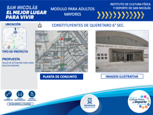 Modulo para adultos mayores, Constituyentes de Queretaro. 6 sec. 