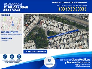 Pavimentación calle José López Portillo