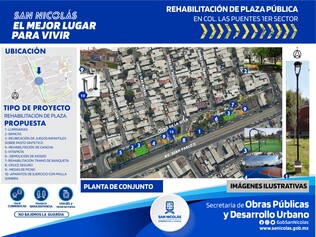 Las puentes 1° sector  (Remodelación de la plaza publica) 