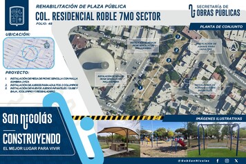 No. 48 Rehabilitación de plaza y cámaras de vigilancia 