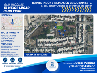Remodelación de Plaza, Constituyentes de Querétaro secc 6