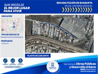 Rehabilitación y arborizado de banquetas