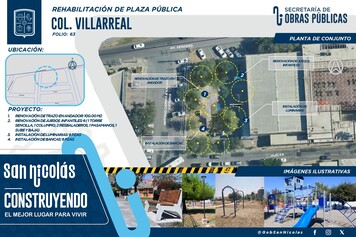 No. 63 Rehabilitación de plaza a espaldas de Tránsito 