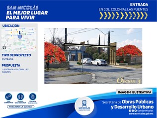 Renovación entrada y parque colonia Las Puentes